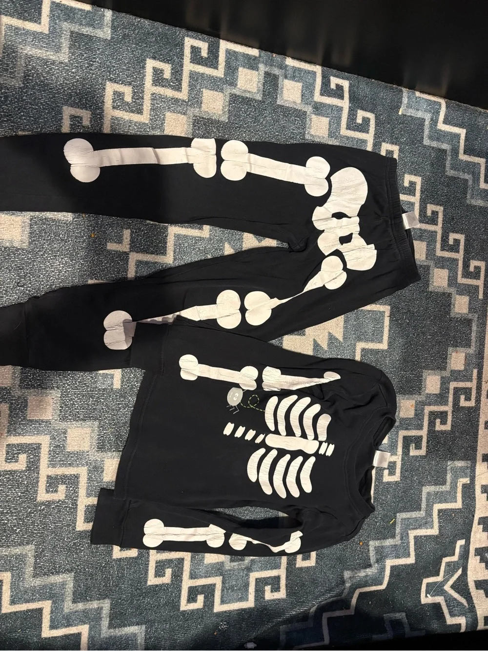 Gymboree Black & White Skeleton Pajama Set
